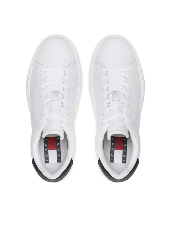 Tommy Jeans Tommy Jeans Sneakers Leather Outsole EM0EM01159 Alb