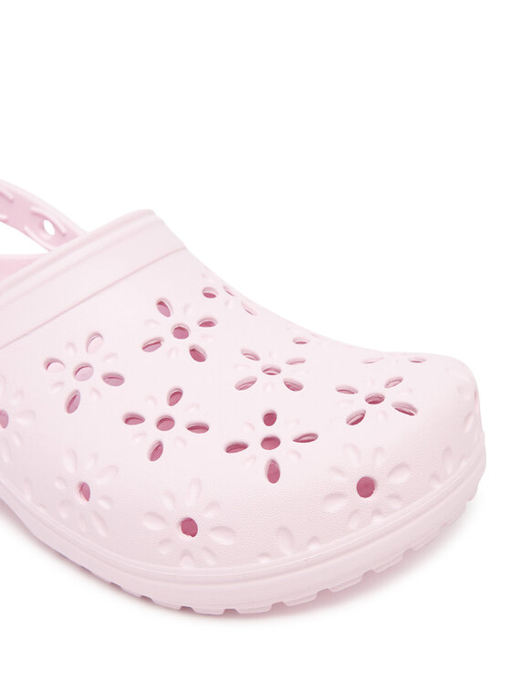 Crocs Crocs Natikače Classic Floral Cut Out Clog 210927 Ružičasta