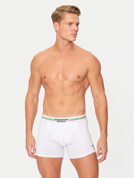 Aeronautica Militare Aeronautica Militare 2er-Set Boxershorts AM1UBX002 Weiß