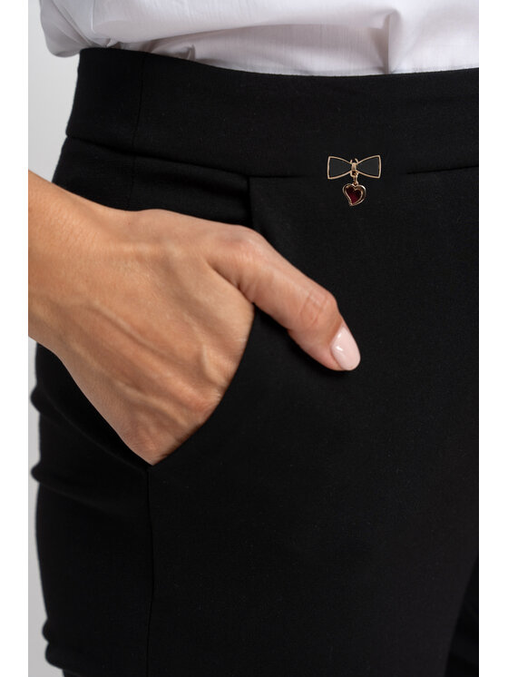 CLICK CLICK Dámske nohavice 30-323 Čierna Anatomic Fit