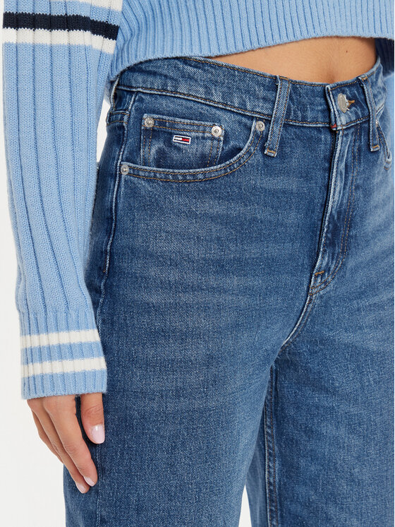 Tommy Jeans Tommy Jeans Jeans hlače Izzie DW0DW19600 Modra Straight Fit