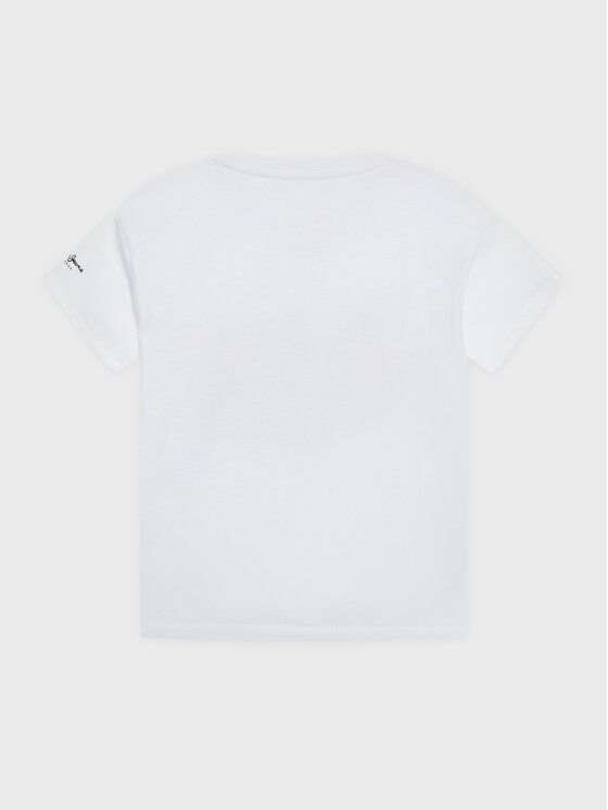 Pepe Jeans Pepe Jeans T-Shirt Flag Logo PB503492 Λευκό Regular Fit