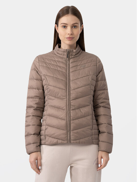 4F Geacă din puf 4FAW23TDJAF224 Maro Slim Fit