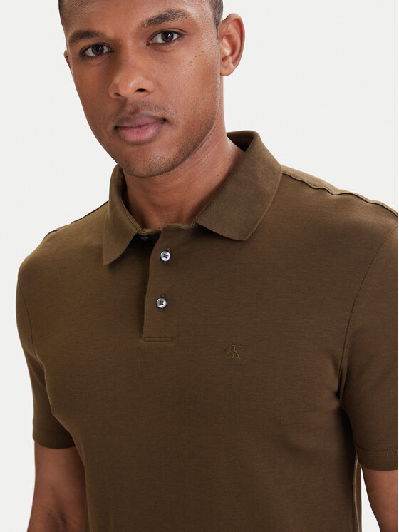 Calvin Klein Calvin Klein Polo LV04LB276G Zelena Regular Fit