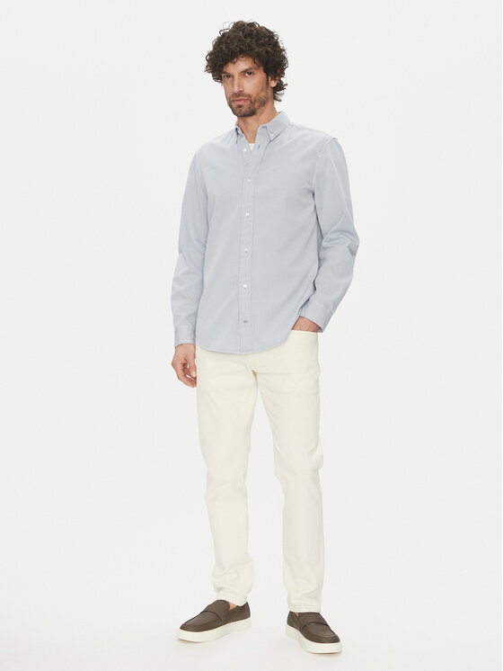 Calvin Klein Calvin Klein Košile K10K114200 Světle modrá Comfort Fit