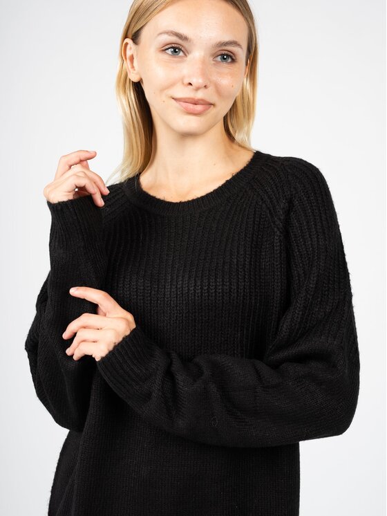 Silvian Heach Silvian Heach Πουλόβερ PGA22132 Μαύρο Oversize
