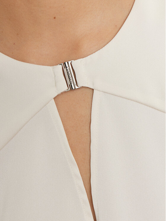 Calvin Klein Calvin Klein Halenka K20K207650 Écru Regular Fit