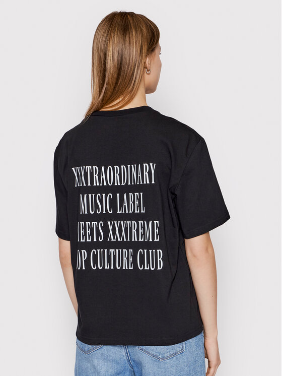 2005 2005 T-krekls Unisex Swan Melns Regular Fit