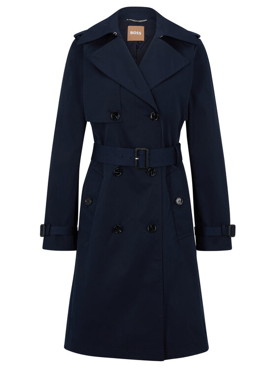 BOSS Boss Trencz 50489115 Granatowy Regular Fit