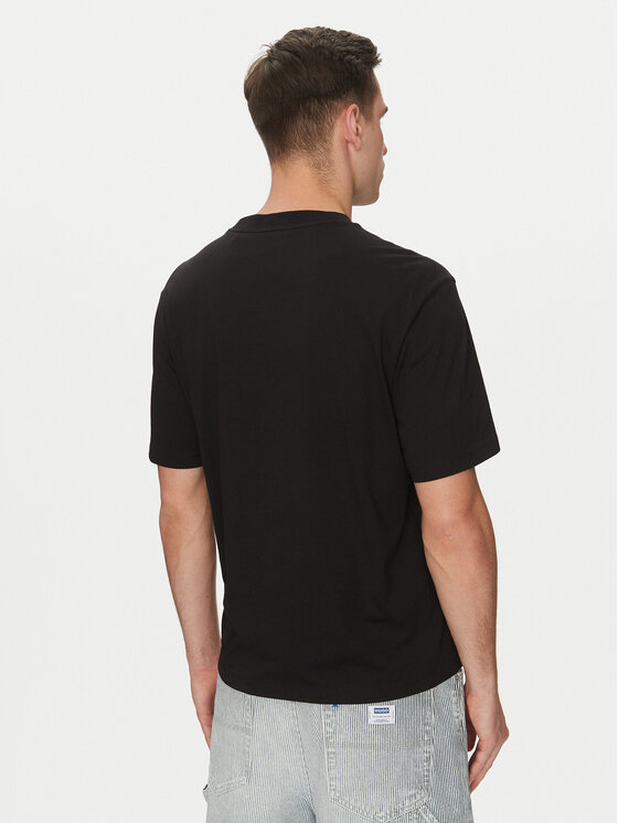 HUGO HUGO Футболка Newromi 50542934 Чорний Regular Fit