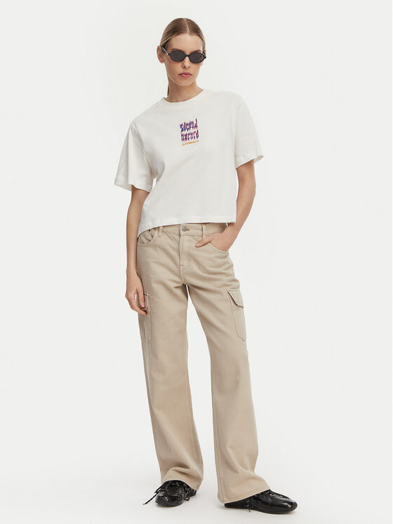 Element Element T-Shirt Second Nature W ELJZT00142 Weiß Relaxed Fit