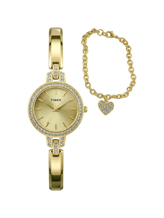 Timex Timex Zegarek TWG067900 Złoty