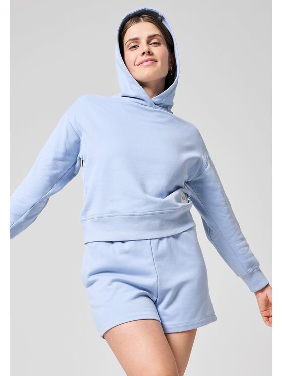 Casall Casall Bluza Natural Dye Terry Hoodie Niebieski Regular Fit