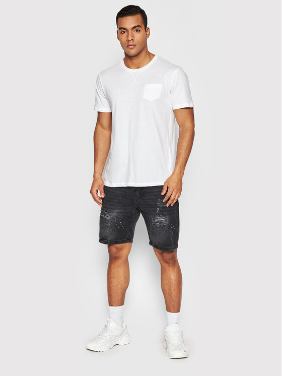 Brave Soul Brave Soul Jeansshorts MSRT-OREGON Schwarz Skinny Fit