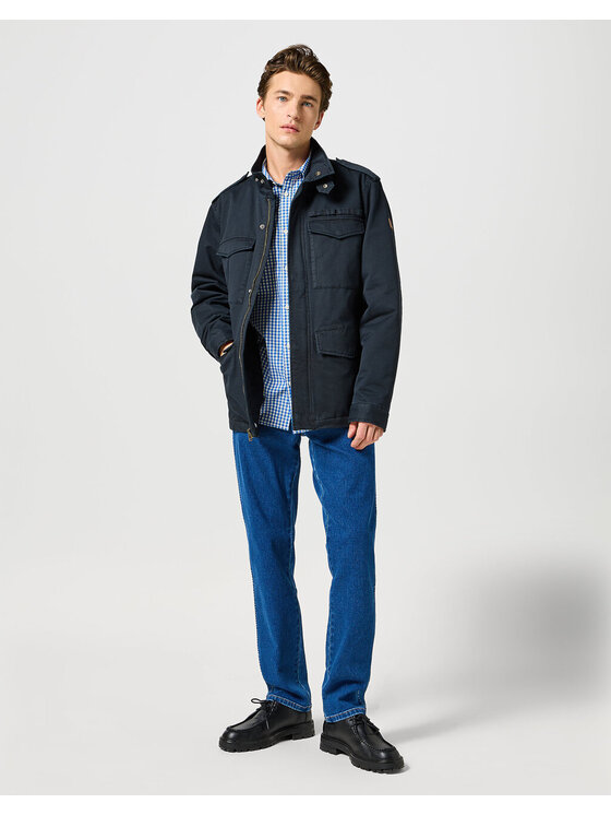 Wrangler Wrangler Kurtka zimowa FIELD JACKET Czarny Regular Fit