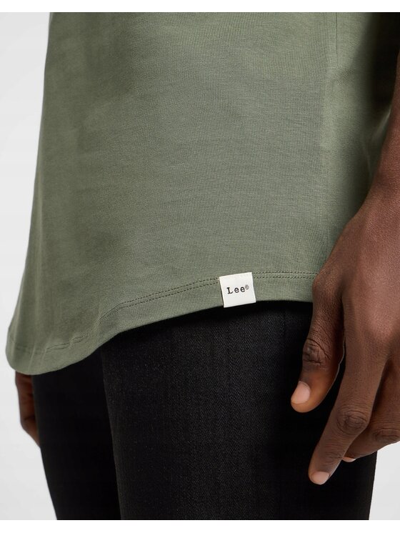 Lee Lee T-shirt Shaped Tee Verde Regular Fit