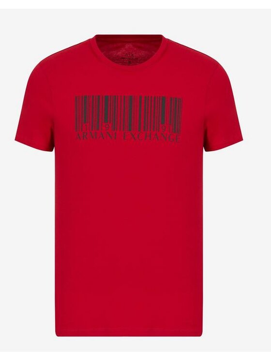 Armani Exchange Armani Exchange T-Shirt 6KZTAL ZJV5Z 1495 Czerwony Regular Fit