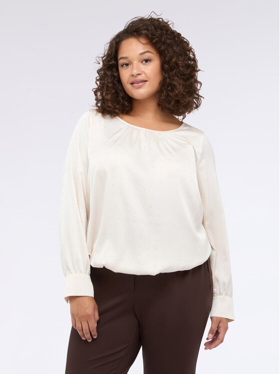 Fiorella Rubino Fiorella Rubino Bluzka 2782T002377N011 Biały A-Line Fit