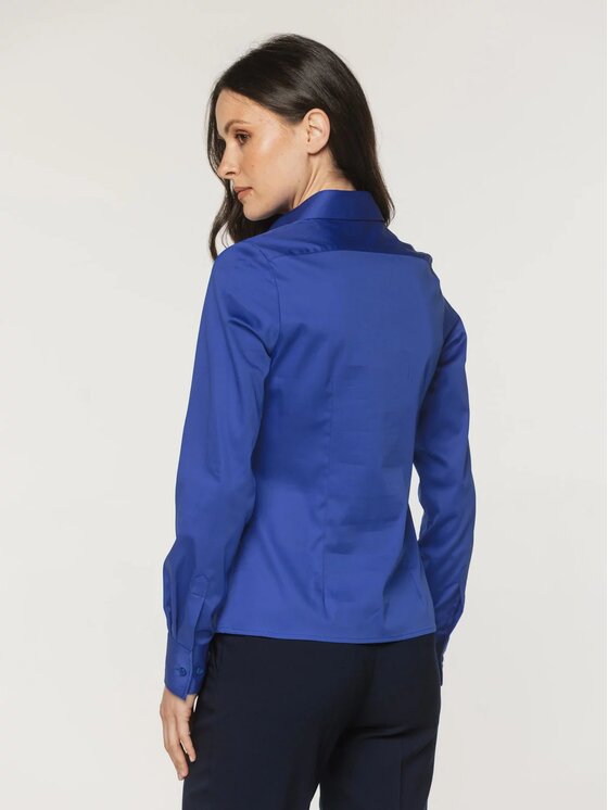 Willsoor Willsoor Koszula 61502 Niebieski Slim Fit