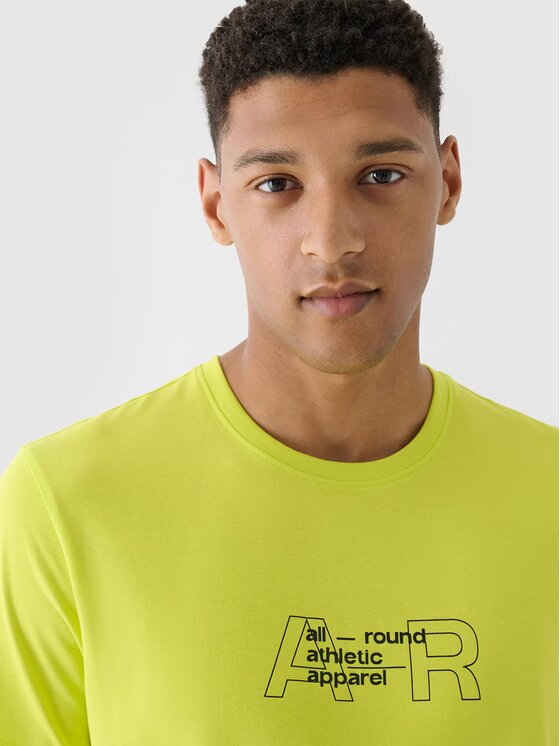 4F 4F T-shirt 4FRAW24TTSHM2299-45S Verde Regular Fit