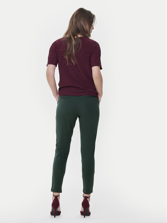 ONLY ONLY Hlače iz tkanine Poptrash 15115847 Zelena Regular Fit