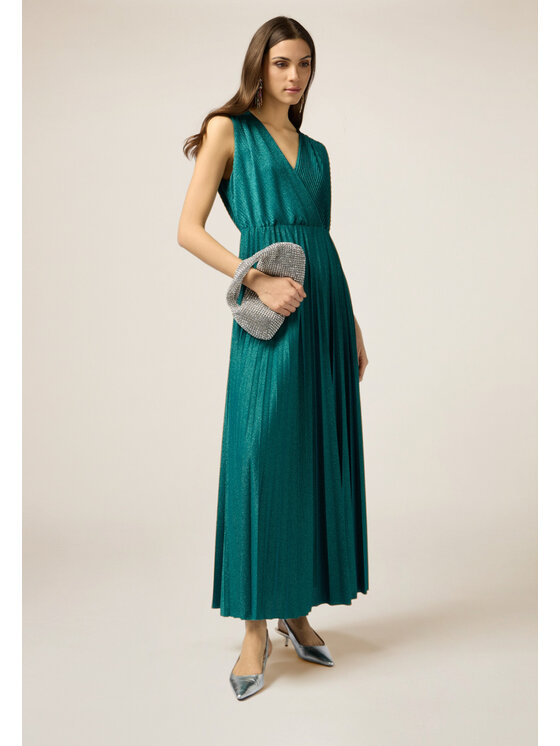 Oltre Oltre Vestito elegante 7332J000787N015 Verde A-Line Fit