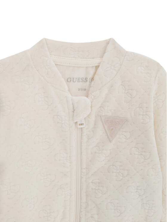Guess Guess Komplet dresowy H6BG05 K6014 Kremowy Regular Fit