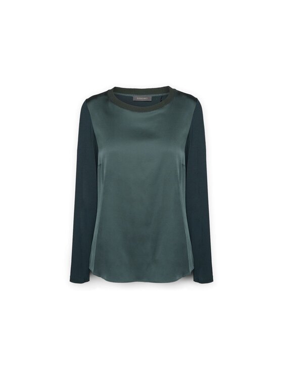 Elena Mirò Elena Mirò Camicia G126Z400493N035 Verde Regular Fit