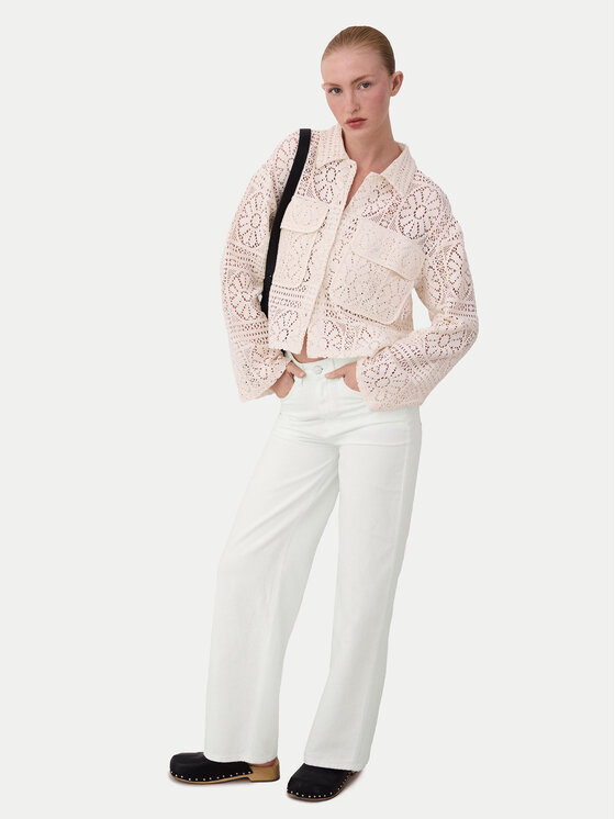 Vila Vila Jeans Palma 14105535 Weiß Wide Leg