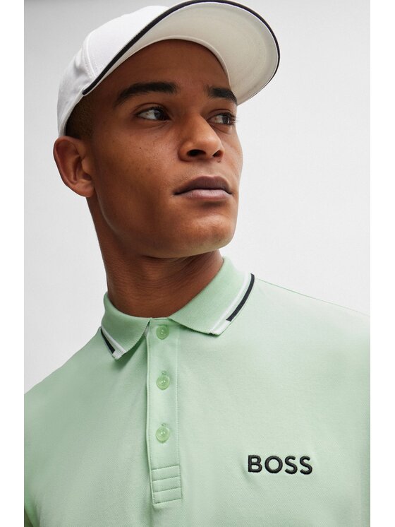 BOSS BOSS Polo 50469102-388 Zielony Regular Fit