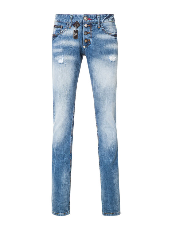 PHILIPP PLEIN PHILIPP PLEIN Jeans 30758 Blu Straight Fit