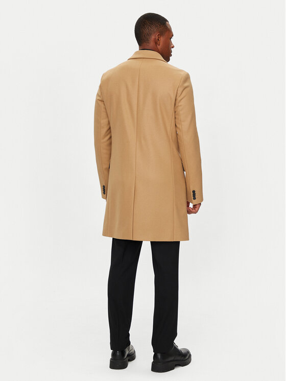 HUGO Hugo Vuneni kaput Migor 2441 50528793 Bež Slim Fit