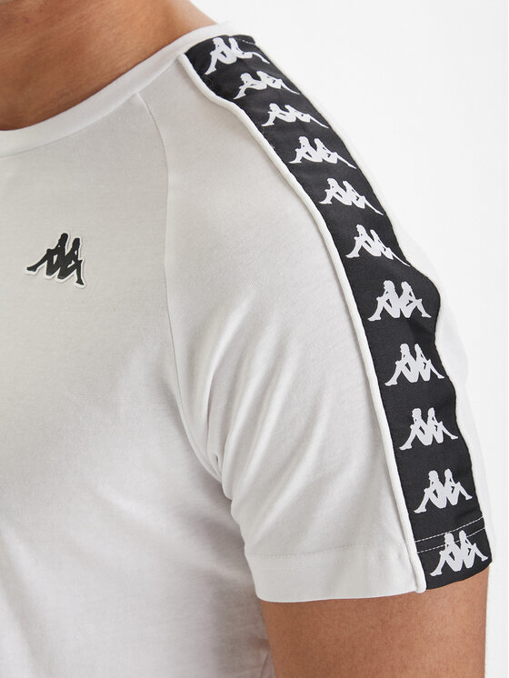 Kappa Kappa T-Shirt Banda Coen 303UV10 Λευκό Slim Fit