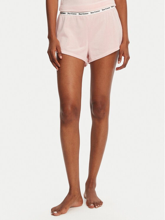 Juicy Couture Juicy Couture Rövid pizsama nadrág Austyn JCLHS125502 Rózsaszín Regular Fit