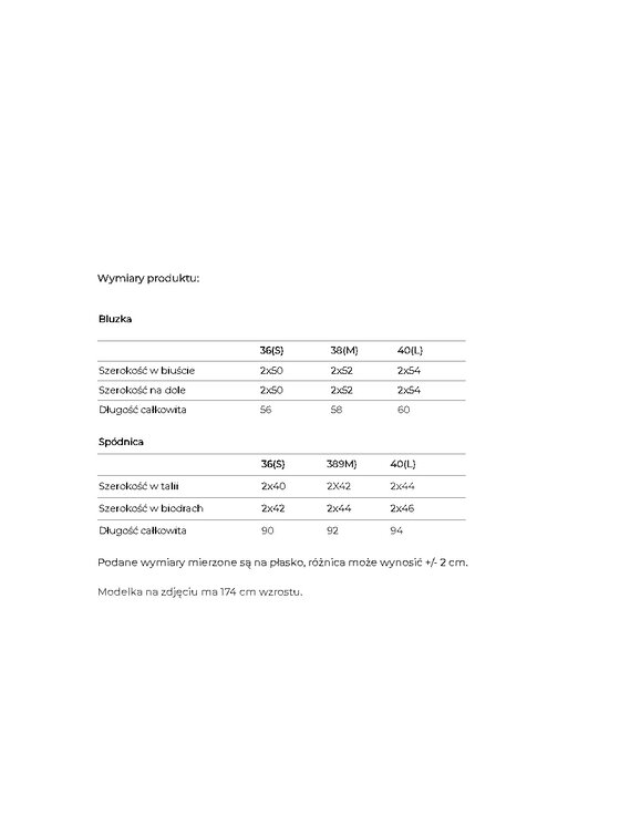 Numinou Numinou Komplet bluzka i spódnica NU468 Czarny Regular Fit