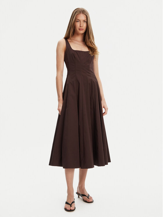 STAUD STAUD Igapäevane kleit Wells R24F2101PO Pruun Regular Fit