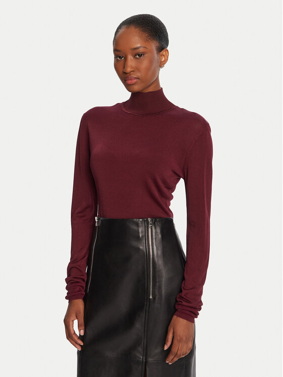 LOLA CASADEMUNT LOLA CASADEMUNT Golf MF2511013 Bordoopunane Regular Fit