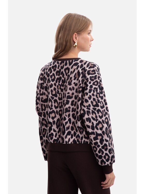 BeWear BeWear Bluza b303 Brązowy Baggy Fit