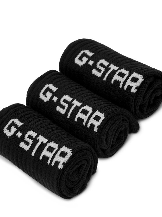 G-STAR G-STAR Dlhé ponožky CEO_AS_G_STAR_001W_AW26 (3-PACK) Čierna
