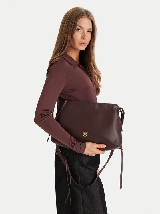 PINKO Torebka Maxi Clutch+Tracolla SP Al 25-26 PLTT 105825 A0QO Brązowy