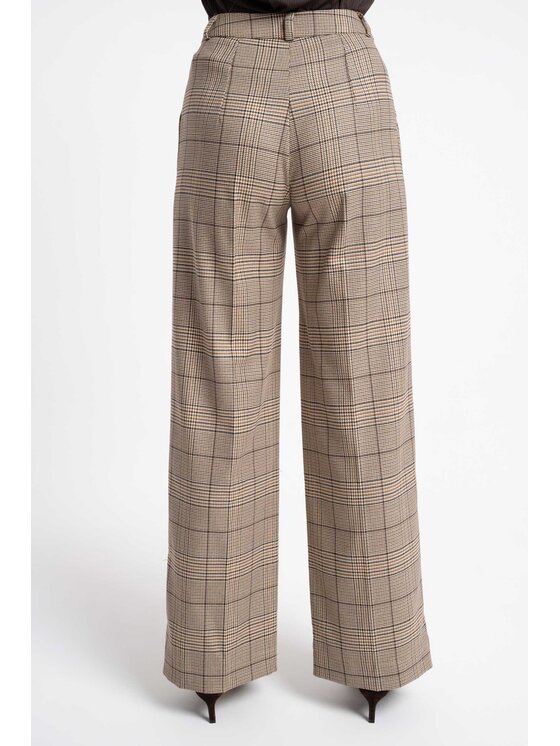 CLICK CLICK Παντελόνι υφασμάτινο 30-363 Μπεζ Wide Fit