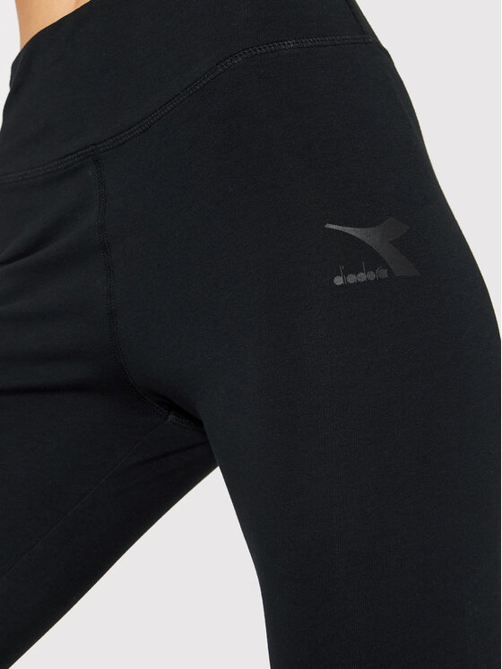 Diadora Diadora Komplet bluza i legginsy TrackSuit 102.177795 Czarny Regular Fit