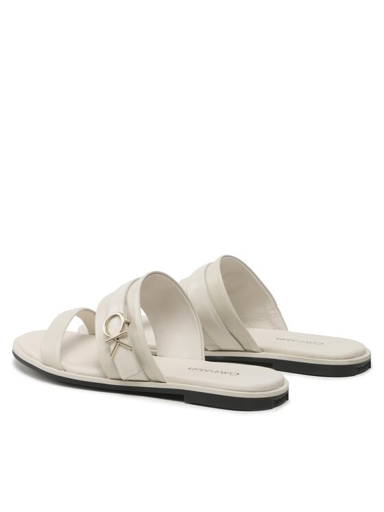 Calvin Klein Calvin Klein Шльопанці Almond Slide W/Hw HW0HW01482 Білий
