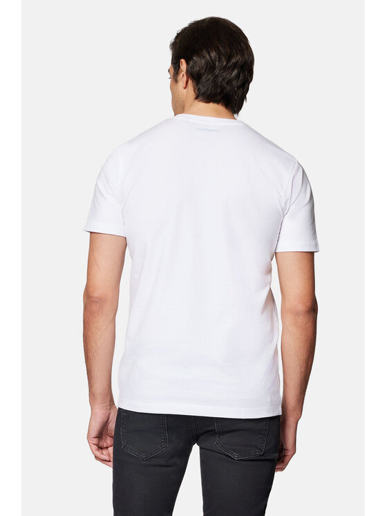 Lancerto Lancerto T-Shirt Jeffrey TS073124000001 Biały Regular Fit