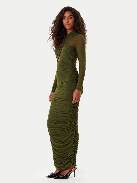 Bardot Bardot Koktejlové šaty Aliyah 60119DB Khaki Regular Fit