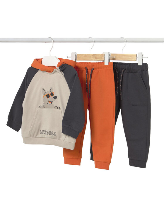 Mayoral Komplet dresowy 2835 Pomarańczowy Regular Fit