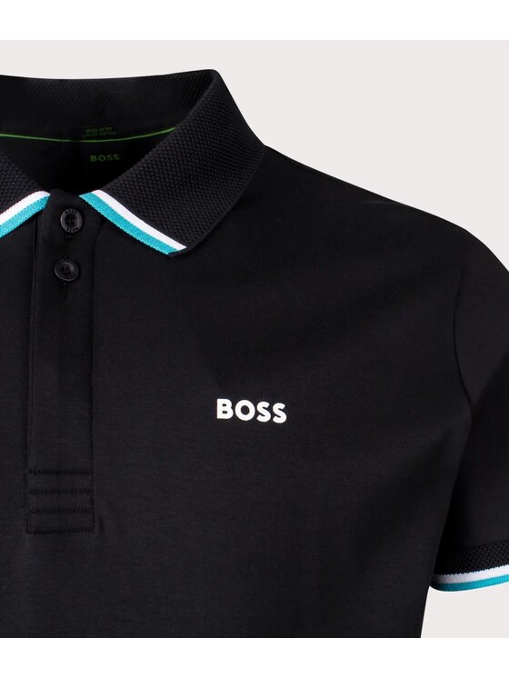 BOSS BOSS Polo 50538185-001 Czarny Regular Fit