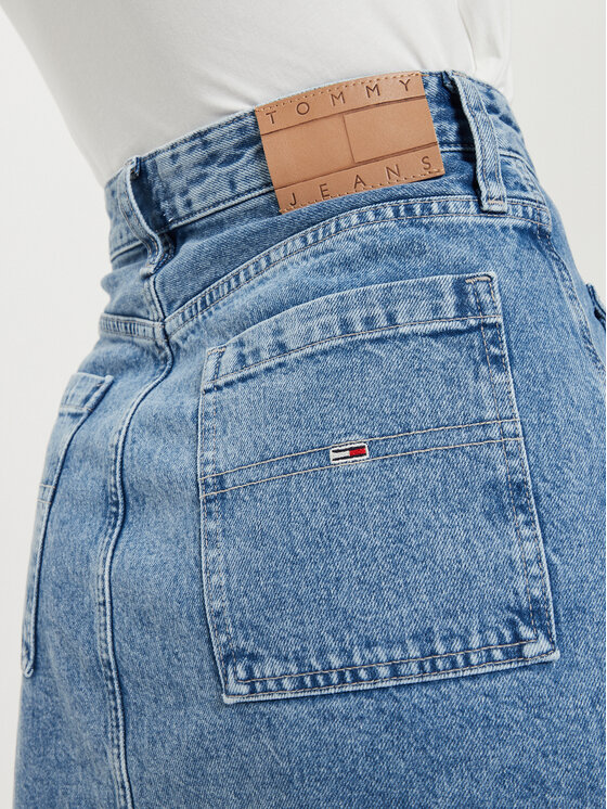 Tommy Jeans Tommy Jeans Džínsová sukňa Claire DW0DW18226 Modrá Regular Fit