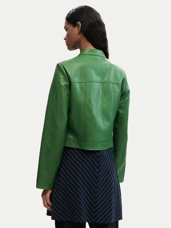 Desigual Desigual Dirbtinės odos striukė Ariel 26SWEW09 Žalia Regular Fit