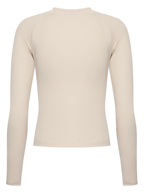 Reebok Reebok Тениска от техническо трико Reebok X Ewa Chodakowska RK25316CCW Бежов Slim Fit